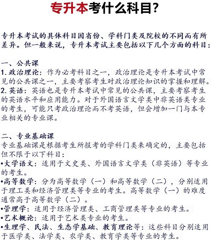 会计专升本考什么科目，全面解析与备考指南